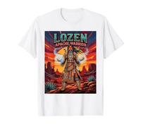 Lozen - Historia de los nativos Americanos del profeta Guerrero Apache Camiseta gráfica económica, Hombre, Blanco, XL