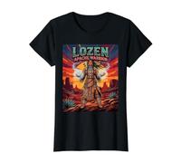 Lozen - Historia de los nativos Americanos del profeta Guerrero Apache Camiseta gráfica económica, Mujer, Negro, M