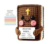 Lozogeey Muñeco de Ganchillo Hecho a Mano - Hechos a Mano con Forma de Biblia Suave - Muñeca de Ganchillo con Versículos Bíblicos,para Mujeres Hombres Niños Niñas Hijo Madre Papá Ella