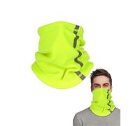LOZTBUE 1pcsWinter multifuncional unisex bicicleta calentador de cuello con bandas reflectantes de alta visibilidad y bufanda elástica