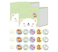 LOZTBUE 200 tiritas infantiles de dibujos animados, redondas, punto adhesivo, tela flexible para niños para pequeñas heridas, granos, vacunas y ampollas