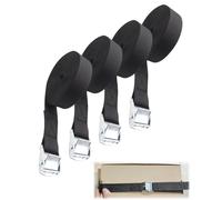 LOZTBUE 4 pcs Correa de Amarre,Ajustable Cinchas de Amarre Trinquete de Metal Aleación con Liberación Rápida A Prueba de Oxido Cinchas para Bicicletas, Paquetes de Equipaje, Motocicletas