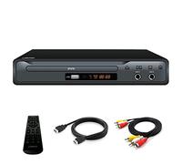 LP-077 Reproductor de DVD para TV, Reproductor de DVD CD con Salida HDMI y AV (Cable HDMI y AV Incluido), Puerto Scart, Puerto Mic, Entrada USB, Diseño de Caja de Metal (DVD Player)