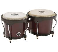 LP Latin Percussion - City Series Bongo - 6" y 7"- roble siamés - herrajes negros - madera oscura mate - LP601NY-DW