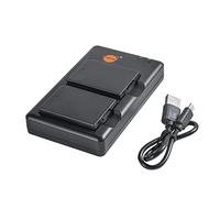 LP-E10 (2 unidades) Batería recargable de repuesto y cargador dual compatible con Canon EOS 1100D,1200D,1300D,2000D,4000D,Kiss X50,Kiss X70,Kiss X80,Rebel T3,T5,T6,T7 cámara digital, etc