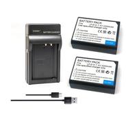 LP-E10 LPE10 LP E10 Batería, Compatible for Canon EOS 1100D 1200D 1300D 1500D 2000D 3000D 4000D KISS X50 X70 X80 Rebel T3 T5 T6 Piezas de cámara(2 battery 1 charger)