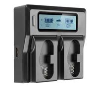 LP-E19 LP-E19 LP-E4N Batería con Cargador Rápido De Doble Ranura LCD, Compatible con Canon, For EOS 1DX 1D X Mark II 1Ds Mark III 1D Mark III 1(1 Pc Charger)