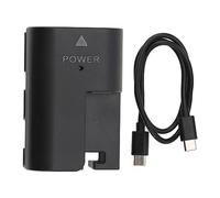 LP-E6 Batería Simulada Completamente Decodificada, Acoplador CC de Batería Analógica USB C, Batería de Repuesto para Cámara 5D Mark IV Ili Ll, 5D, 6D Mark Il, 7D Mark II