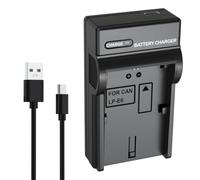 LP-E6 Cargador de batería USB C Reemplazo para LC-E6/LC-E6E compatible con | Con cable USB A a USB C indicador LED para LP-E6N EOS R R5 R6 5D Mark II III IV 5DS 5DS R 6D 7D 60D 70D 80D 90D XC10 XC15