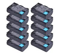 LP-E6 LP-E6P LP-E6NH Batería De Iones De Litio For Cámara, Compatible con Canon, For EOS 5D 5D2 5DS R Mark II 2 III 3 6D 60D 60Da 7D 7D2 7DII 70D 80D(10PCS2650mAh Battery)
