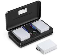 LP-E8 (1500 mA) Juego de cargador multifuncional para cámara (incluye dos baterías) compatible con Canon EOS Rebel T2i, T3i, T4i, T5i, Kiss X5, X4, X6, X6i, X7i, 550D, 600D, 650D, 700D