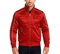 LP-FACON The Fall Guy Ryan Gosling - Chaqueta bomber de satén rojo, rosso, M