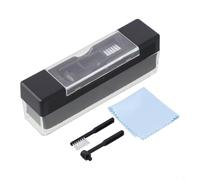 LP - Kit de limpieza profesional de discos de vinilo con cepillo de terciopelo suave, herramienta de cuidado de lápiz capacitivo no abrasivo, para audiófilos y DJs, ABS 14 cm
