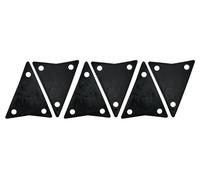 LP Latin Percussion Conga Hardware almohadilla de plástico para placa lateral Galaxy (3 agujeros), 1U=6 piezas - LP630
