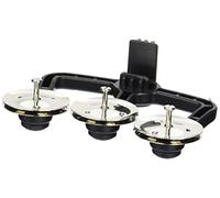 LP Latin Percussion LP1621 - Reforzador de sonido con 3 pares de sonajas de acero lateadas, montable