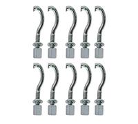 LP Latin Percussion LP3923 - Lote de 10 ganchos de sujeción para Brazilian LP3010, LP3012, LP3012-SM Pandeiro, LP3006 Tamborim