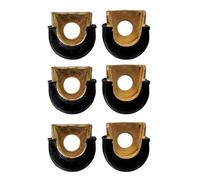 LP Latin Percussion LP628-AU - Protectores para conga (agujero de 5/16", 6 unidades), color dorado