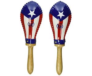 LP LP862215 - Maracas, con diseño de Bandera de Puerto Rico