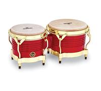 LP Matador - Bongos de madera, color rojo, 7 1/4" y 8 5/8"
