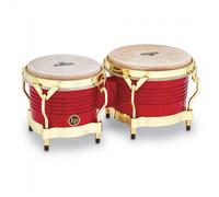 LP Matador Wood Bongos Red Gold Hardware