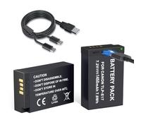 LP Paquete de 2 bater as LP E17 de 1450 mAh con puerto de carga USB C para c maras r flex digitales Canon EOS R50 RP R10 R8 Rebel T8i T7i T6i T6s SL2 SL3 EOS M3 M5 M6 EOS 200D 77D 750D 760D 800D 8000D