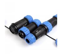 LP/SP21 IP68 enchufe impermeable for exteriores cableado de tornillo rápido 2/3/4/5/6/7 Pin conector Industrial aviación tipo acoplamiento ESSEIEIE(LP21-3D)