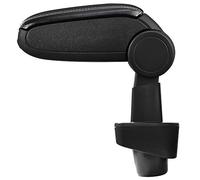 LP Trade Apoyabrazos Central para Clio 3 III | Accesorio consola de almacenamiento y reposamanos con compartimento organizador | Pieza separada de interior del coche | Piel sintética negra - Costura