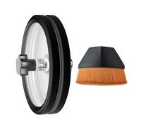 LP Vinilo Sound Plate Label-11.6 Cm Cepillo De Grabación Antiestático Con Cubierta Protectora | Escala De Limpieza Record De Acero Inoxidable Impermeable | Accesorios De Cuidado Para 7 10