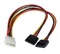 Startech Adapter Cable 0.3 M Divisor One Size Black