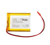 LP405063 - Batería de polímero de Litio (3,7 V, 1400 mAh, polímero de Litio, AKYGA AKY0535, PCM JST, Conector de 2,54, 15 cm)