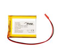 LP675568 - Batería de polímero de Litio (3,7 V, 3500 mAh, polímero de Litio, AKYGA AKY0627, PCM JST, Conector de 2,54, 15 cm)