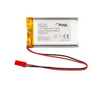 LP903759 - Batería de polímero de Litio (3,7 V, 2200 mAh, polímero de Litio, AKYGA AKY0393, PCM JST, Conector de 2,54, 15 cm)