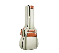 LPACXBYD Bolsa for Guitarra acústica de 41 Pulgadas, Gruesa, Impermeable, de Nailon Oxford, con Correas Dobles y Acolchado de algodón para Guitarra Clásica(Khaki)