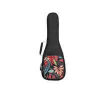 LPACXBYD Bolsa for Ukelele de 21/23/26 Pulgadas, Impermeable, Gruesa, a Prueba Polvo, Golpes, con Relleno algodón, Bolso Mano Flores Guitarra para Guitarra Clásica(Color1,26 Inches)