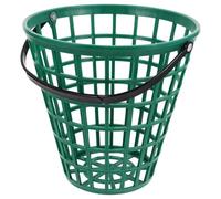 LPACXBYD Cesta Pelotas Golf 75Pcs Ball Basket for Golf Range Training Rust Proof Stackable Storage Minimal Footprint Swivel Handle Outdoor Use Green