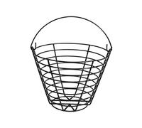 LPACXBYD Cesta Pelotas Golf Metal Golf Basket, Golfball Storage Container Sturdy Lightweight Bucket for Outdoor Sport, Training Supplies, Black