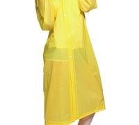 LPACXBYD Chubasquero de una Pieza no desechable Grueso for Hombres y Mujeres Adultos, Poncho Ligero de protección for Viajes al Aire Libre para impermeabilizar en Tiempo lluvioso(Yellow)