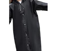 LPACXBYD Chubasquero de una Pieza no desechable Grueso for Hombres y Mujeres Adultos, Poncho Ligero de protección for Viajes al Aire Libre para impermeabilizar en Tiempo lluvioso(Black)