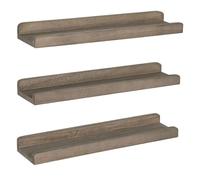 LPACXBYD Estante De Pared Estantes flotantes de Madera con Forma cuña for Pared, estantes rústicos Borde, estanterías for Libros, repisas for fotografías y Cuadros(Color3)