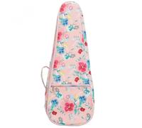 LPACXBYD Estuche for Ukelele de 21 y 23 Pulgadas, de Piel con Estampado de Flores, for miniguitarra, de algodón de 12 mm, Suave, Impermeable, Mochila Acolchada para Guitarra Clásica(21 Inch)