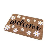 LPACXBYD Felpudo con Diseño De Hojas Florales, Felpudo De Bienvenid para aspirar Puertas de Entrada(1,40x60cm)