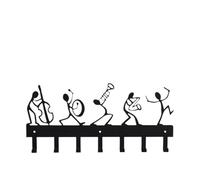 LPACXBYD Llavero De Pared Organizador de llaves orquesta sinfónica metal, ganchos, estante, 30 cm for pared, gancho for, arte en hierro