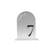 LPACXBYD PortanúMeros De Mesa Frosted Acrylic Arch Table Numbers Sign Wedding Decor Signage PosanúMeros Para Boda(Type 4,Table 1-15)