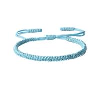 LPACXBYD Pulsera Cuerda Trenzada Pulseras trenzadas hechas a mano for mujeres y hombres, pulsera ajustable con nudo rojo, amuleto for protección de pareja(Color 6)