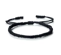 LPACXBYD Pulsera Cuerda Trenzada Pulseras trenzadas hechas a mano for mujeres y hombres, pulsera ajustable con nudo rojo, amuleto for protección de pareja(Color 1)