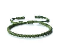 LPACXBYD Pulsera Cuerda Trenzada Pulseras trenzadas hechas a mano for mujeres y hombres, pulsera ajustable con nudo rojo, amuleto for protección de pareja(Color 20)