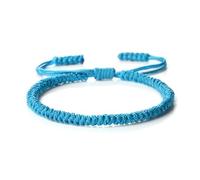 LPACXBYD Pulsera Cuerda Trenzada Pulseras trenzadas hechas a mano for mujeres y hombres, pulsera ajustable con nudo rojo, amuleto for protección de pareja(Color 9)