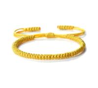 LPACXBYD Pulsera Cuerda Trenzada Pulseras trenzadas hechas a mano for mujeres y hombres, pulsera ajustable con nudo rojo, amuleto for protección de pareja(Color 3)