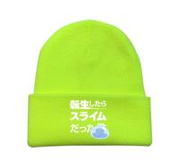 LPAEBGW That Time I Got Reincarnated As a Slime Gorra Invierno Hombre, Gorros Invierno Calentar de Punto con Estampado, Clásico Grueso Sombreros, para Trotar, light(Greener3)