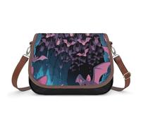 LPAGBCNU Bats in The Caves - Bolsos cruzados para mujer, correas extraíbles y cierre de cremallera, bolsos de hombro de cuero para mujer